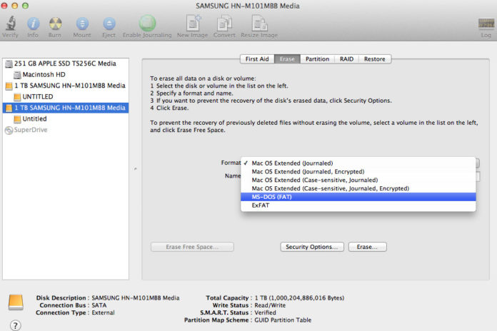 External Hard Drive Format For Mac
